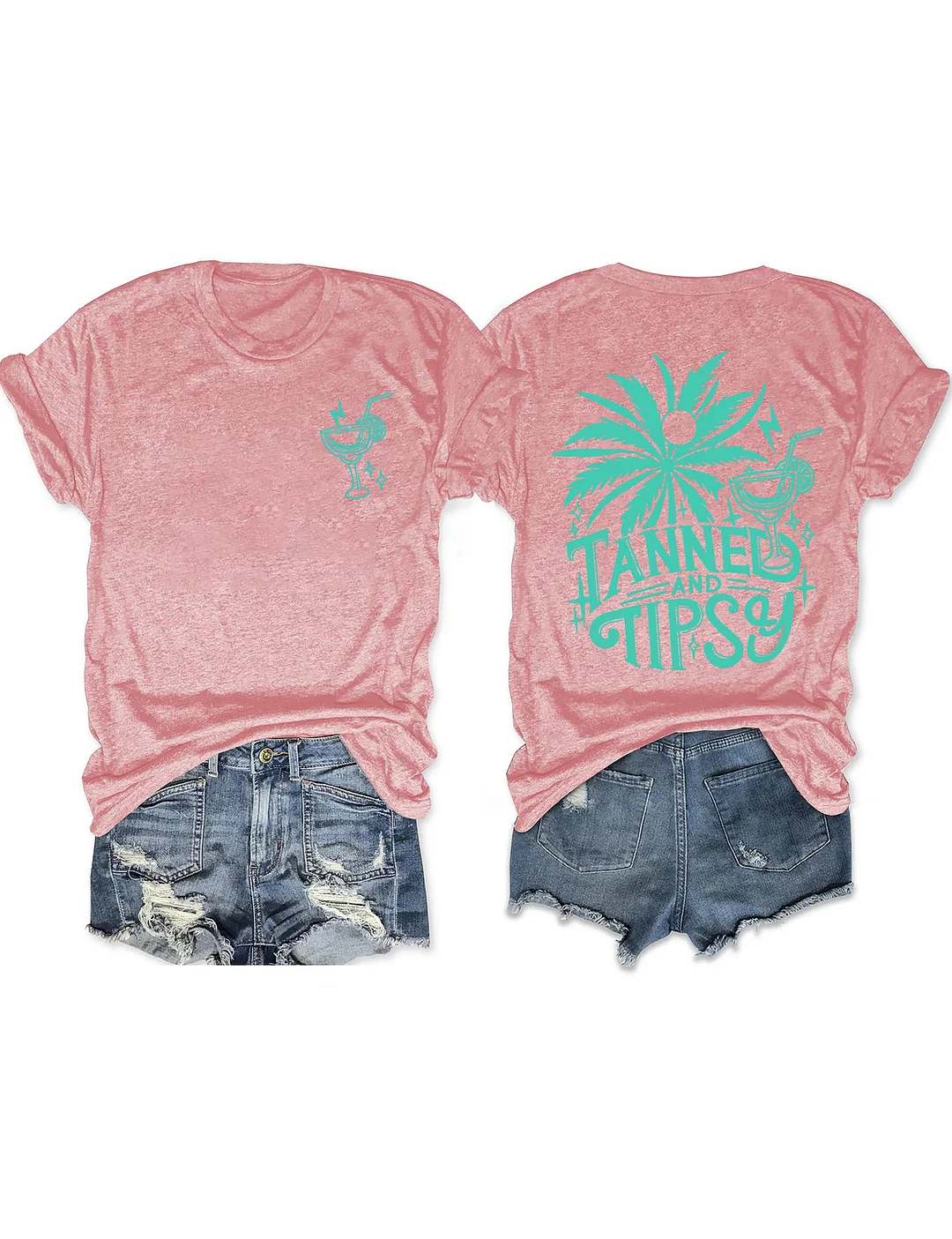 Tanned And Tipsy Beach Summer T-shirt