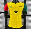 Player Version 2026 Ghana White with Black Star and Yellow Sleeves Jersey