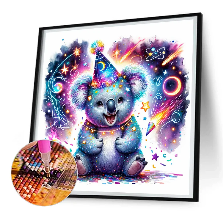 Huacan Diamond Embroidery 5d Set Color Koala Diamond Painting
