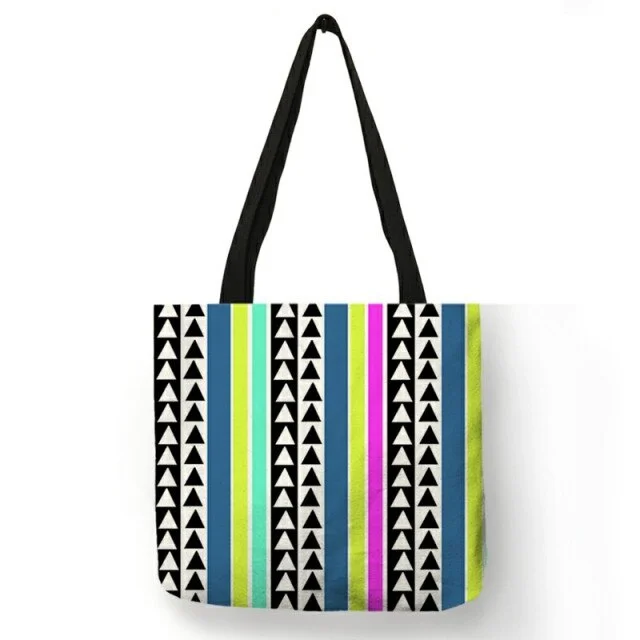 Linen Eco-friendly Tote Bag -  Christmas Snow Scenery