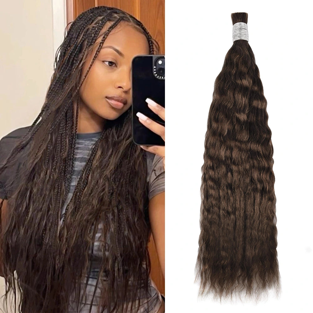 #2 Hot Braids Bulk Human Hair Wave And Wet BORUIHAIR