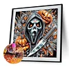 Diamond Painting - Partial Special Shaped Drill - Halloween Skeleton(Canvas|30*30cm)
