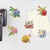 (US Only)6pcs 2D Flat Acrylic Dragonfly DIY Diamond Painting Fridge Magnets Home Decor