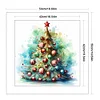 >SALE<Full Embroidery Eco-cotton Thread 11CT Printed Xmas Tree Cross Stitch Kit50x50cm