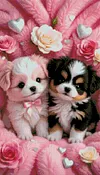 Luxury AB Velvet Diamond Painting Kit - Dogs