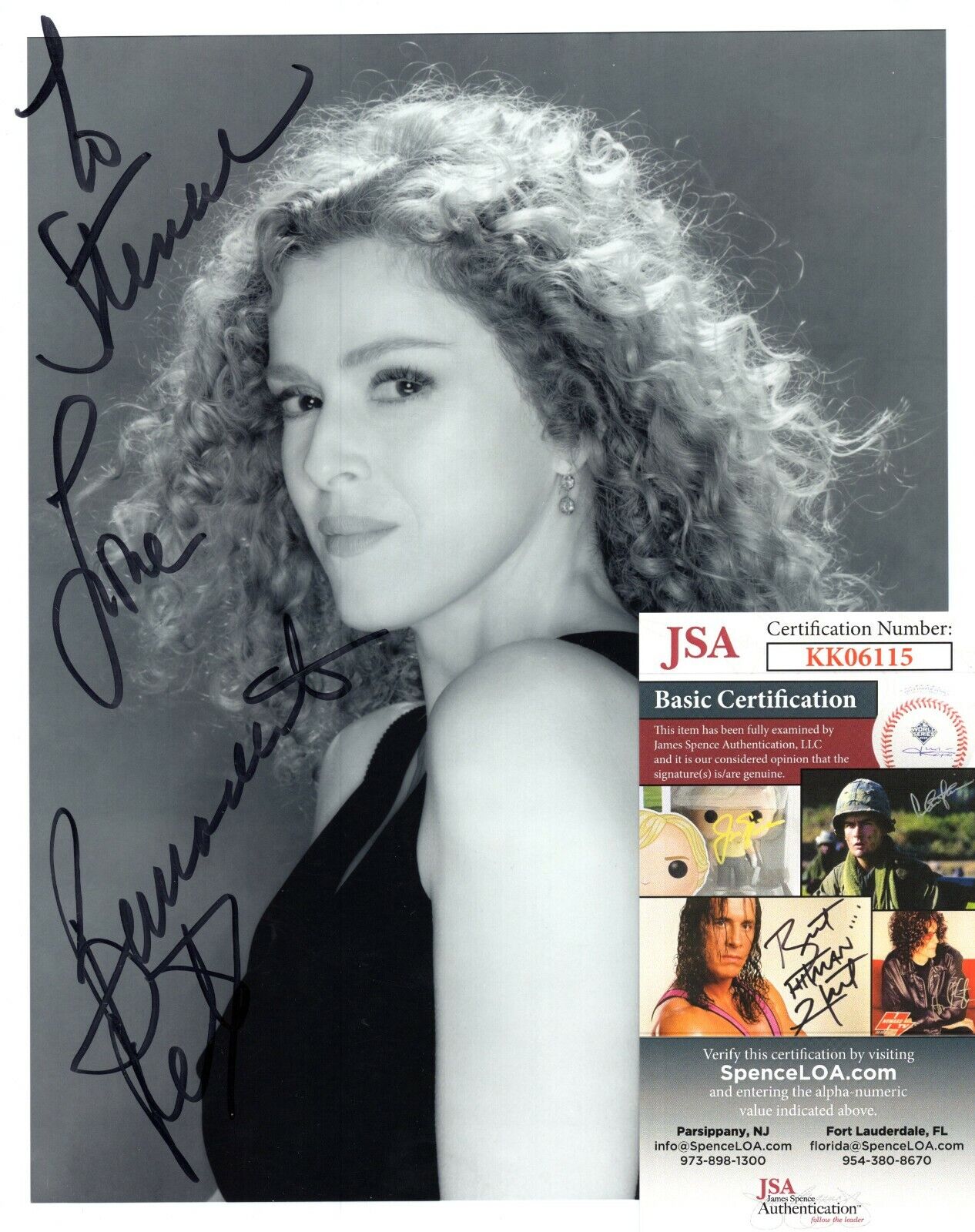 Bernadette Peters Actress Singer Hand Signed Autograph 8x10 Photo Poster painting with JSA COA