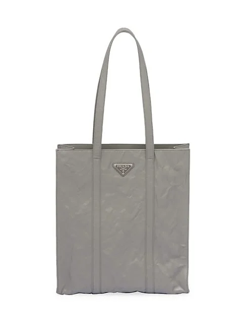 Prada Small Antique Nappa Leather Tote Bag 