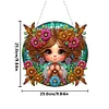 Diamond Painting Double Sided Cute Girl Hanging Pendant for Wall