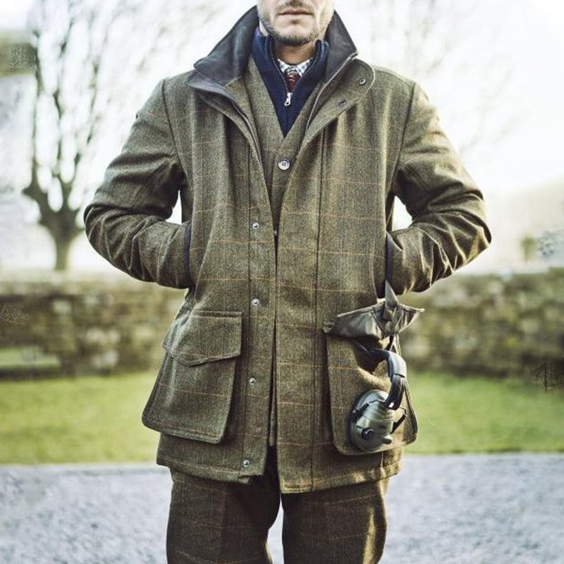 Men's Machine Washable Tweed Jacket