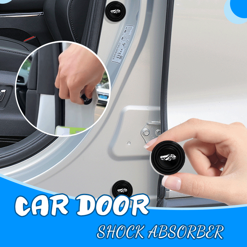Car door shock-absorbing and silent gasket with car logo