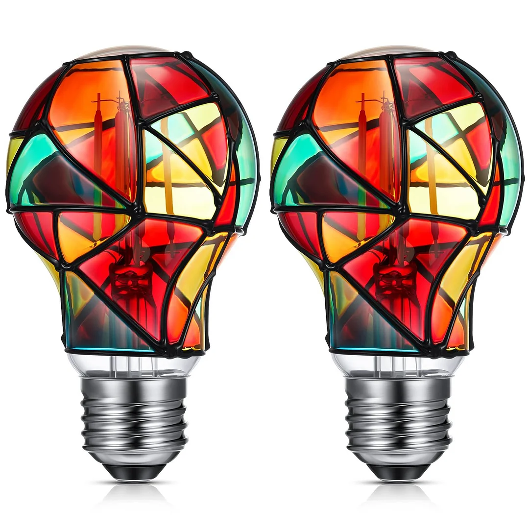 Stained Glass LED Light Bulb 