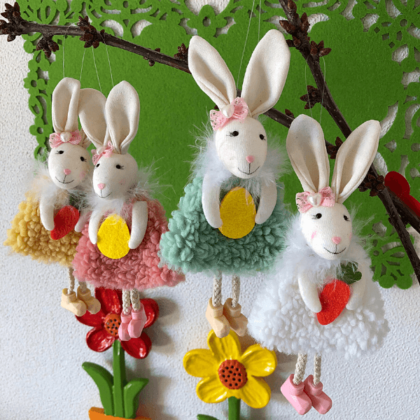 Handmade Easter Bunnies & Bees