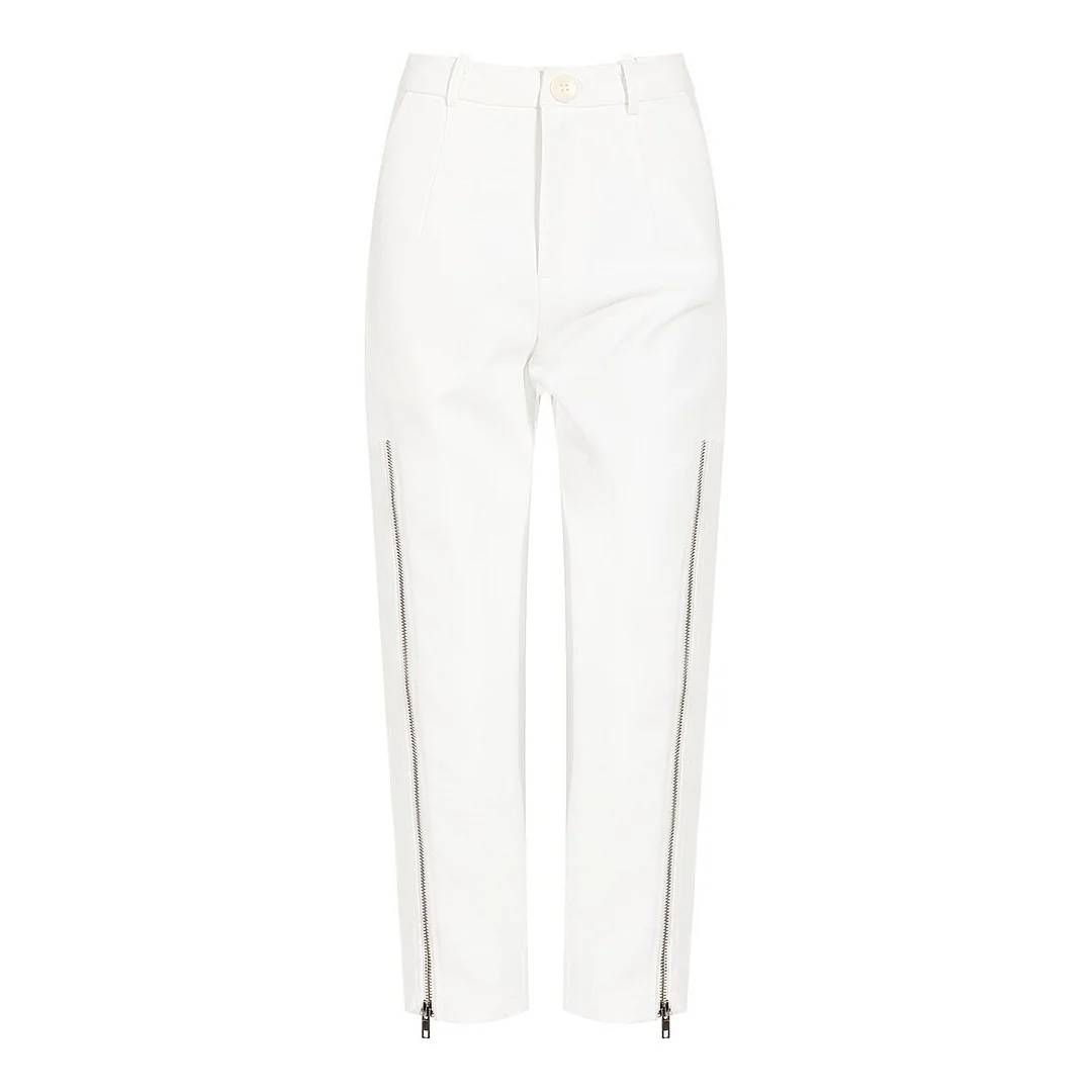 Woherb Fashion Women's New Notched Long Sleeve Plaid Single Button Blazer And High Waist Straight Zipper Pant Summer 2023 17A1629