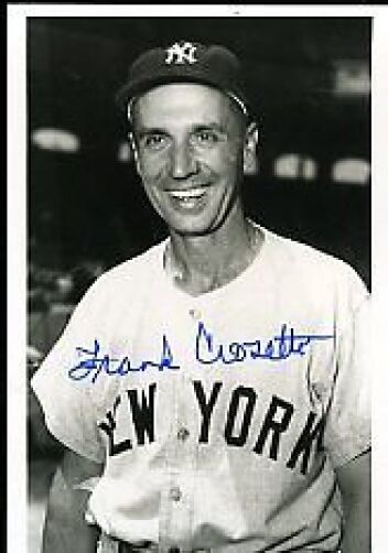 Frank Crosetti Signed Jsa Cert Sticker 4x6 Photo Poster painting Authentic Autograph