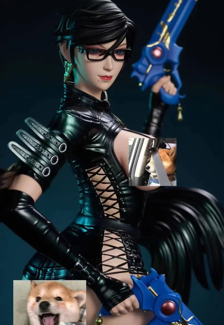 PRE-ORDER  LDX Studio - Bayonetta Thought Crimes Secret Service Lady Bayonetta & Thought Crimes 1/4 Scale  Statue(GK) (Adult 18+）-