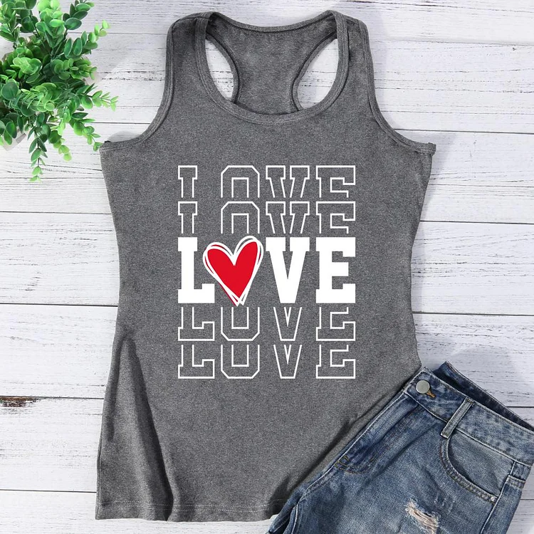 Love Valentine's Day Vest Top-Annaletters