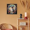 Diamond Painting -5D Full Round Drill Rainbow Wings Dog
