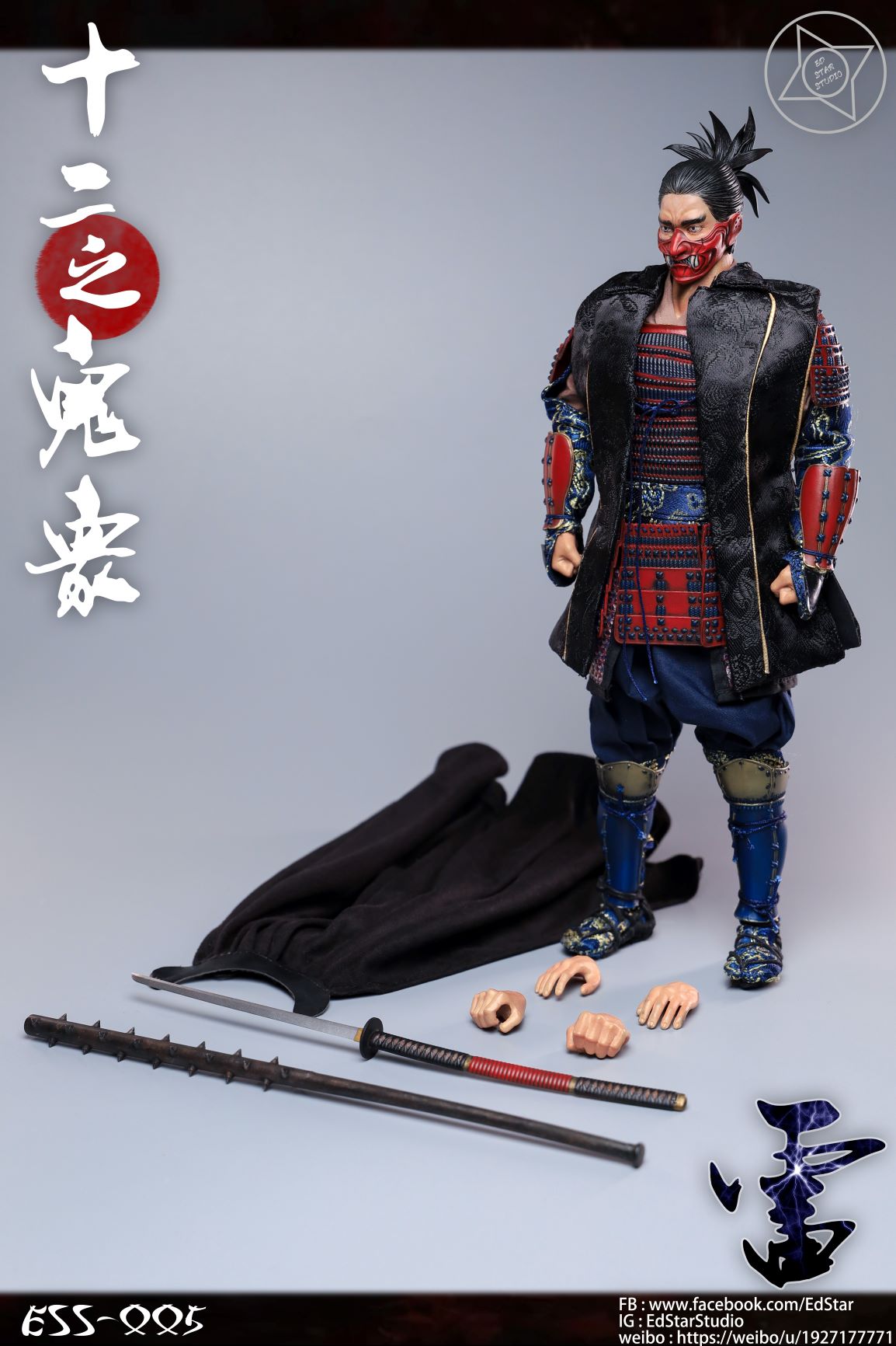 【IN STOCK】EdStar ESS-005 Twelve Ghosts Samurai Thunder 1/6 Scale Action Figure