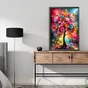 Flower Tree Full DIY 5D Round Drill Diamond Art Kits Large Size 40*60cm Diamond Dots Paintings Picture Arts Craft Diamond Crystal Rhinestones Painting Kits for Adults/Beginners Gift Idea