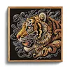 Golden Crystal Tiger Head Special Shaped 5D DIY Partial Drill Diamond Painting Kits for Adults Beginners Home Decor Diamonds Dots Gem Art Kits 11.81 X11.81inch