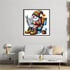 Gnome Reading A Newspaper-11CT Stamped Cross Stitch 45*45cm/17.72*17.72in tapestrymarket