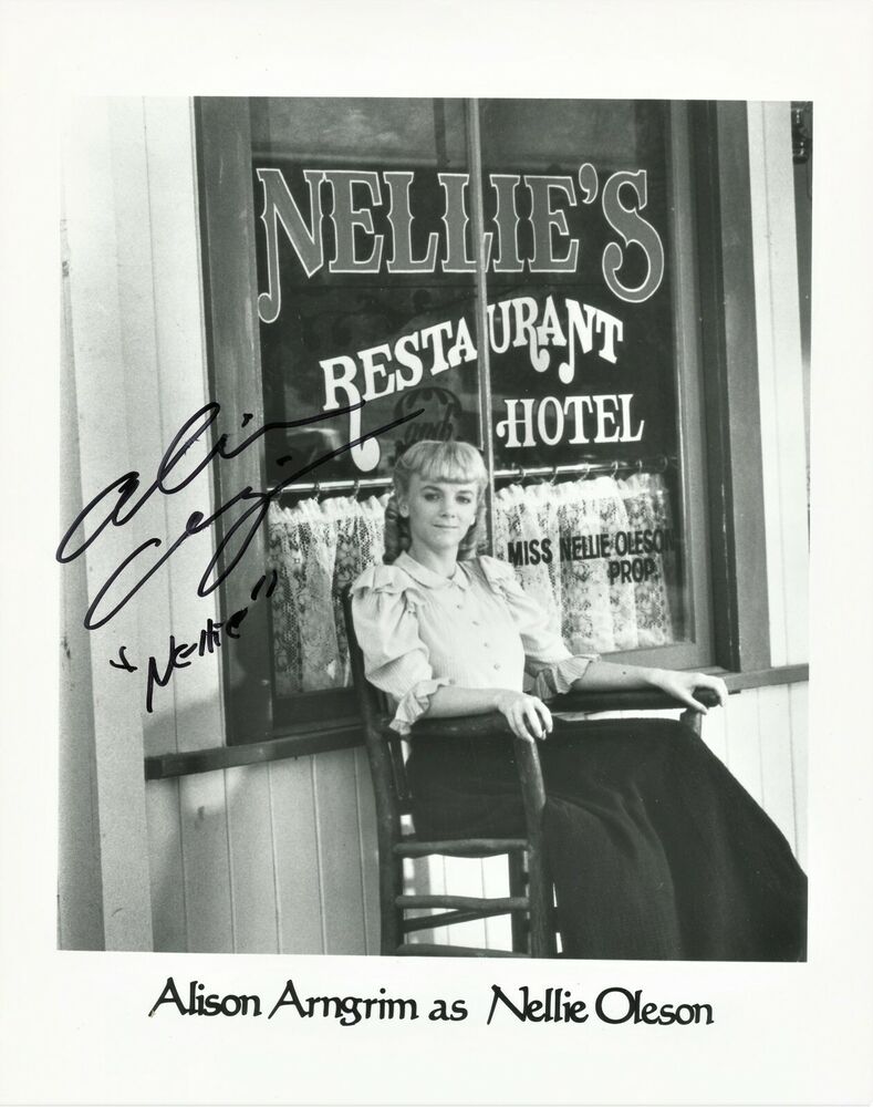 ALISON ARNGRIM - Nellie Oleson Signed Photo Poster painting