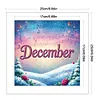 December-18CT Stamped Cross Stitch 25*25cm/9.84*9.84in tapestrymarket