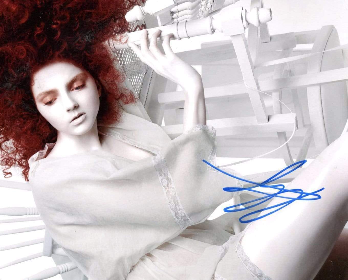 Lily Cole ACTRESS and MODEL autograph, signed Photo Poster painting