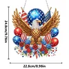 (US Only)Independence Day Eagle 2D Flat DIY Diamond Art Pendant Wall Decor for Home