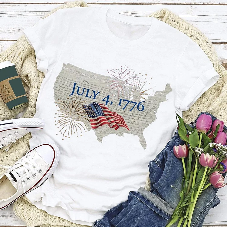 4th of July T-shirt Tee -