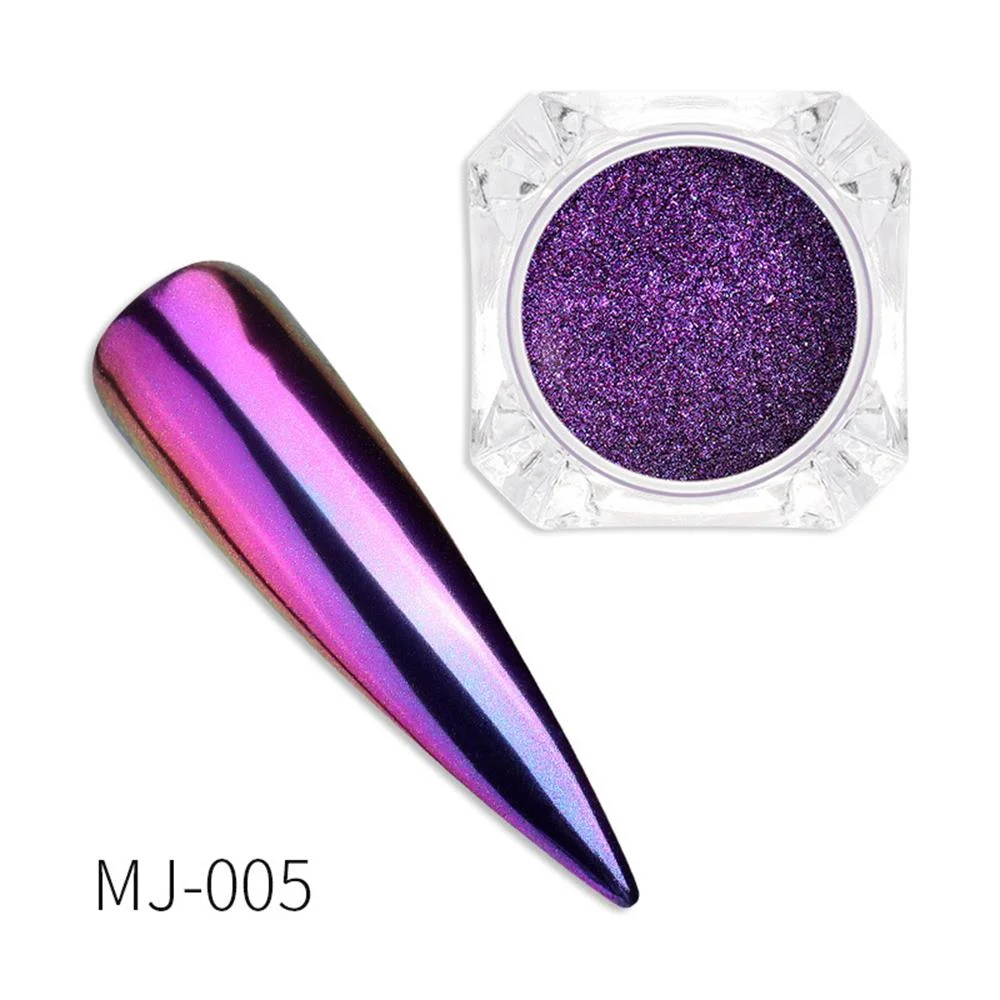 0.2g/ Box Glitter Magic Mirror Dust Powder Chameleon Aurora Nail Art Chrome Pigment Nail Decoration DIY Nail Art Glitter Tools