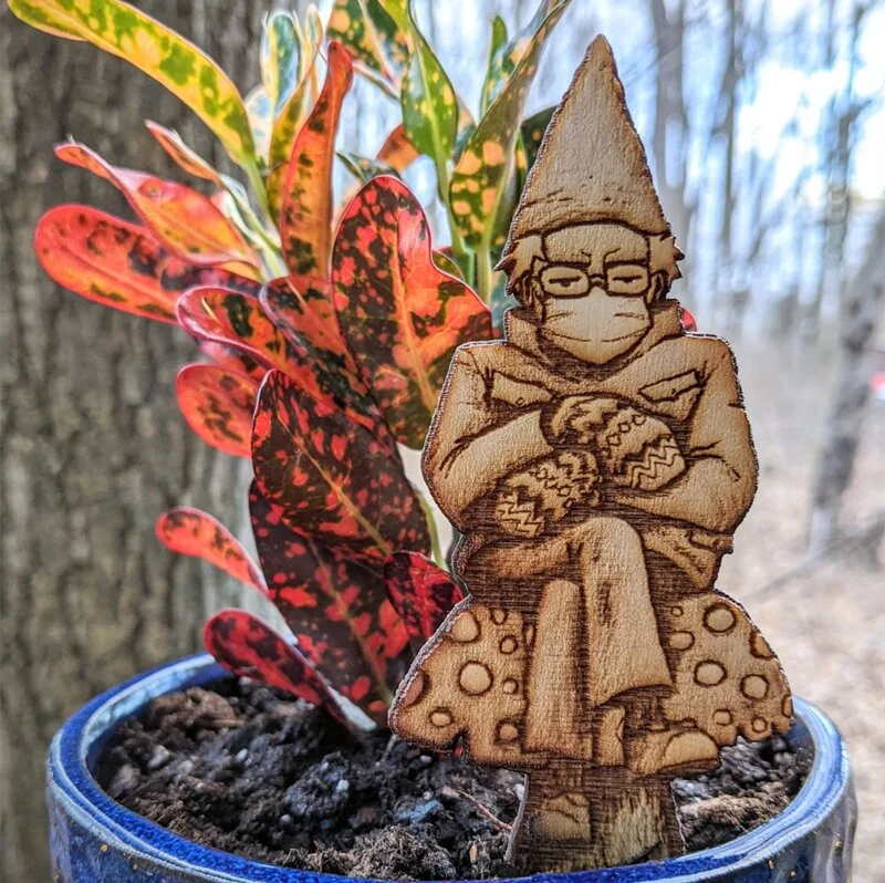 HOT SALE 50%OFF-Bern in a fern - Grumpy Bernie Garden Gnome Plant/Garden Stake trabladzer
