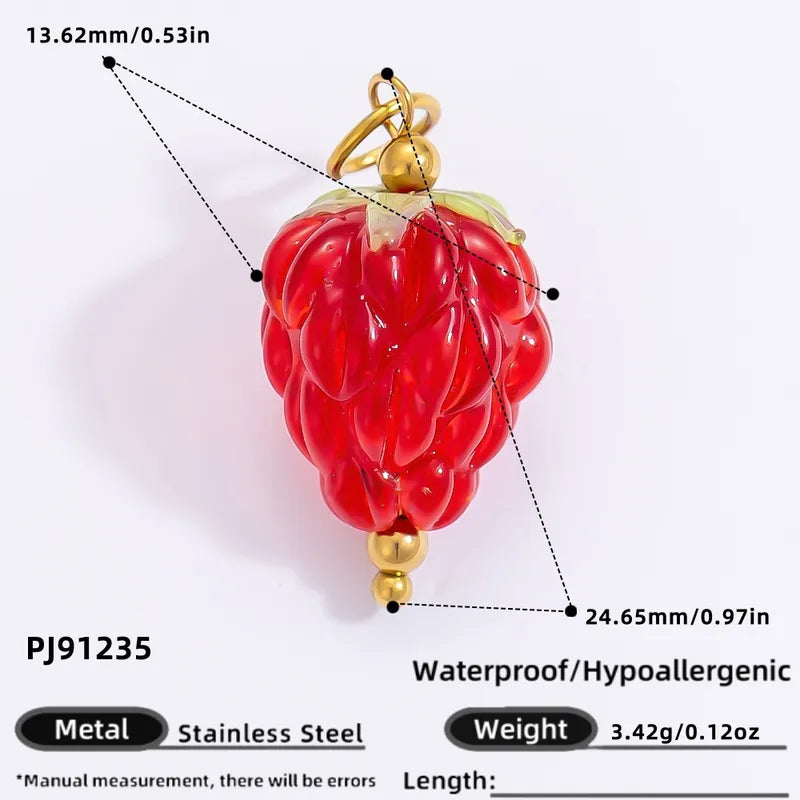 1 Piece 11.34*11.08mm 24.65*13.62mm 4.29*24.15mm 304 Stainless Steel Zircon 18K Gold Plated Tree Heart Shape Candy Jewelry Accessories Pendant