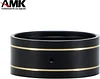 AMK 4Pcs TRX4M SCX24 Brass Weight 1.0 Beadlock Wheels Electrophoretic Black Bead Lock Ring for 1/24 RC Crawler Updates 1/18 Scale Accessories