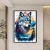 The Wolf And Forest-11CT Stamped Cross Stitch 40*60cm/15.75*23.62in  tapestrymarket