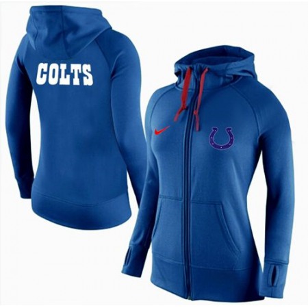 Women's  Indianapolis Colts Full-Zip Performance Hoodie Blue