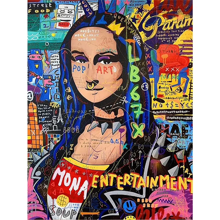 Graffiti Quirky Painting - Painting By Numbers - 30*40CM gbfke