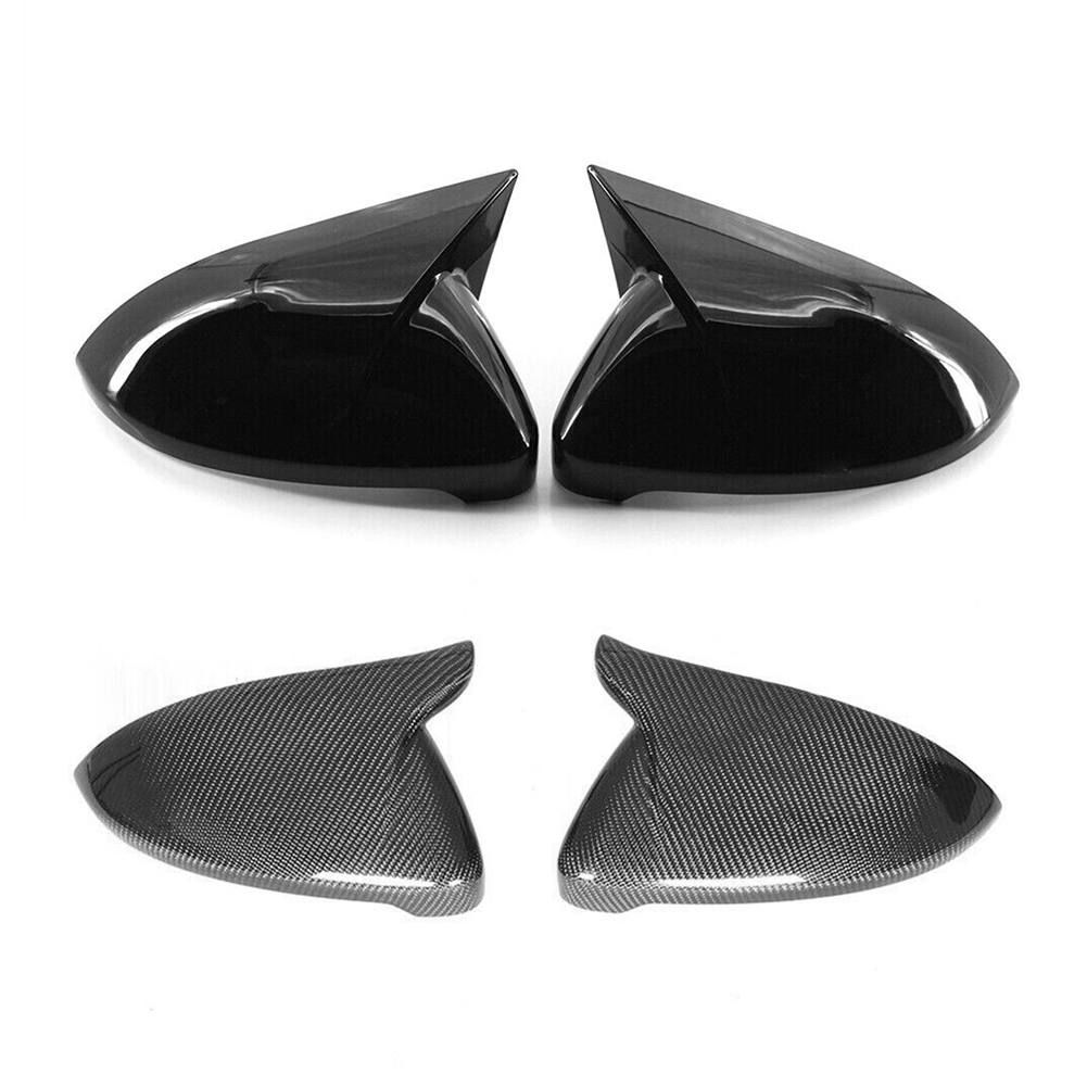 

2pcs Car Replacement Side Wing Rearview Mirror Shell Cap for Golf 7 14-19, Black yellow, 501 Original