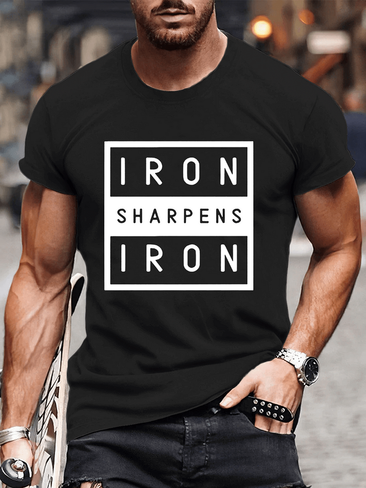 IRON SHARPENS IRON Mens T-shirt