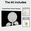 DIY Pearl Painting Sunflower for Home Wall Decor with Frame(20x30cm)