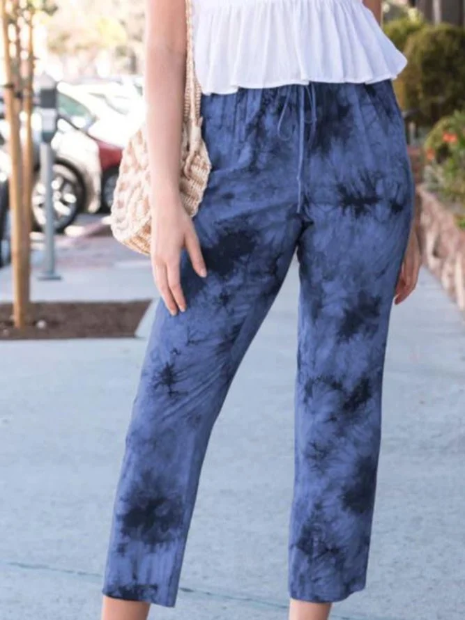 Casual Cotton-Blend Pants