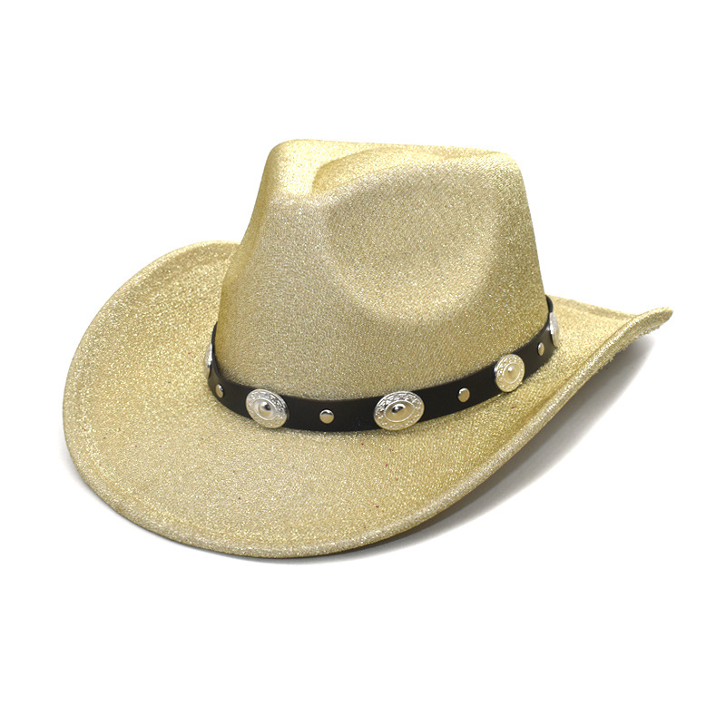 Classic Cowboy Hat Retro Jazz Hat Ethnic Wool Hat Felt Hat
