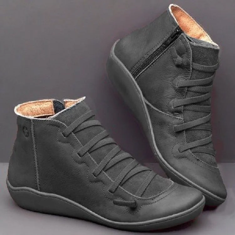 Grishay Vintage Strappy Ankle Boots for Women