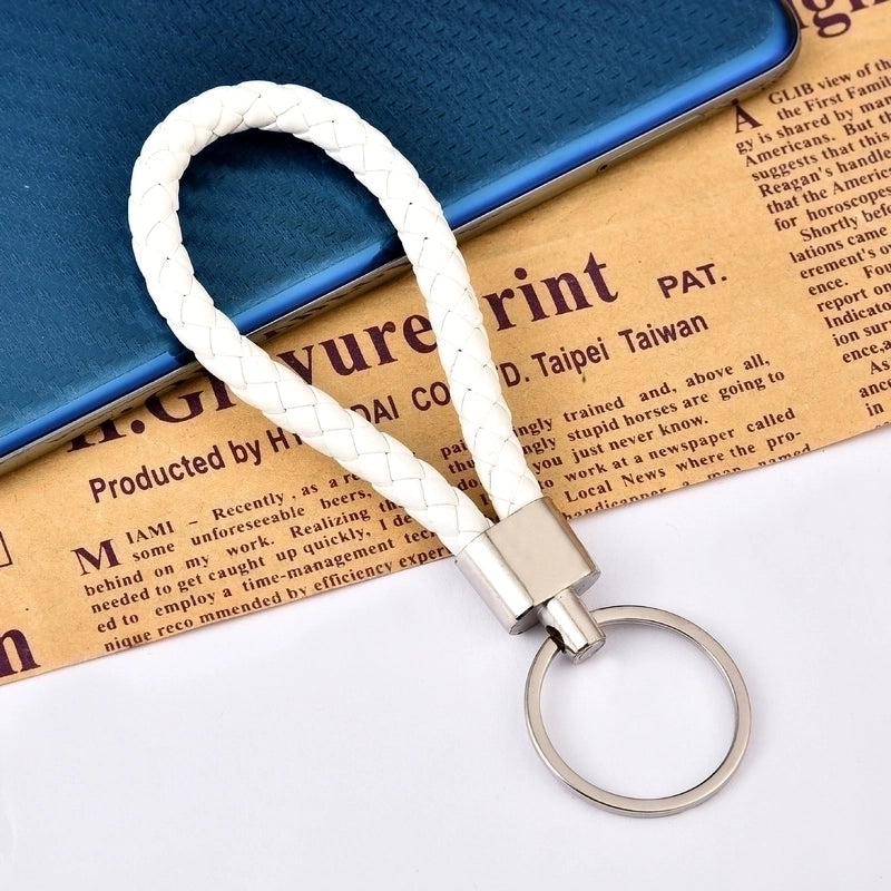 30 Pieces Leather Rope Key Chain Woven Pu Key Chain Pendant Key Chain Car Key Chain Accessories Bag Pendant