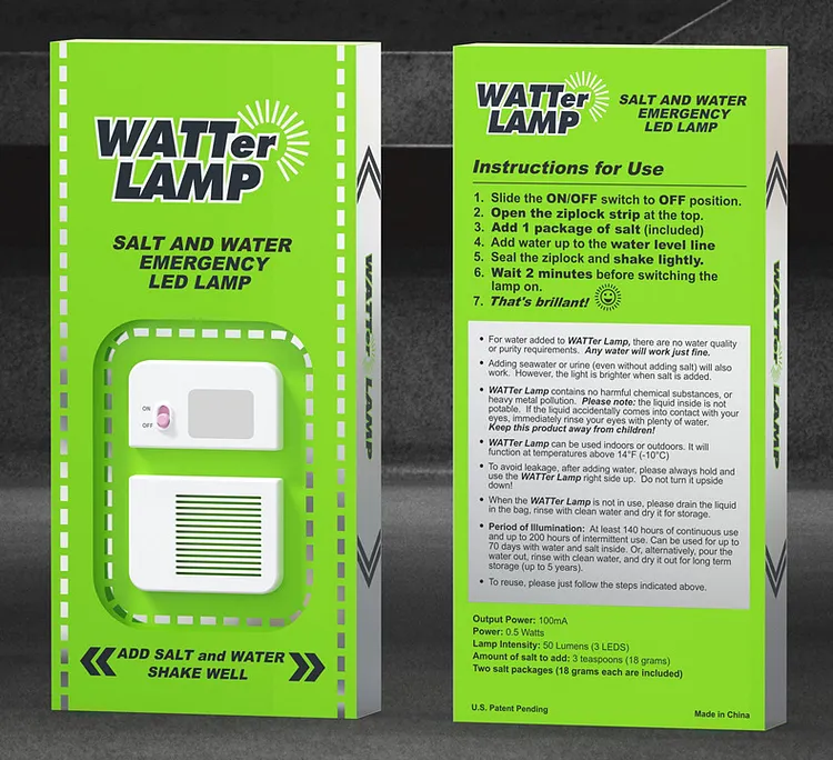 Salt Water Emergency Light