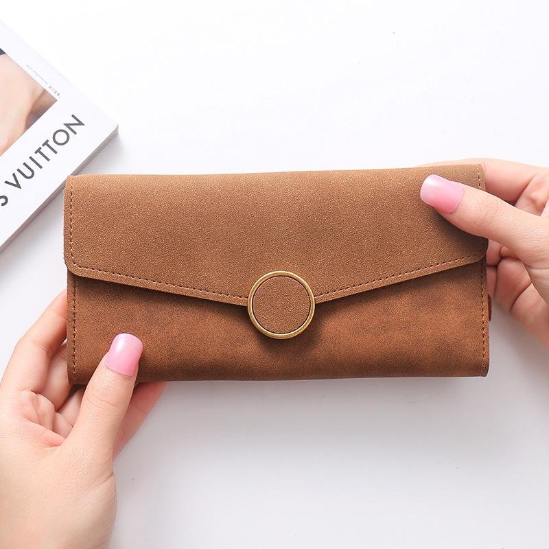All-match stitching long card holder Multi-card position  bag