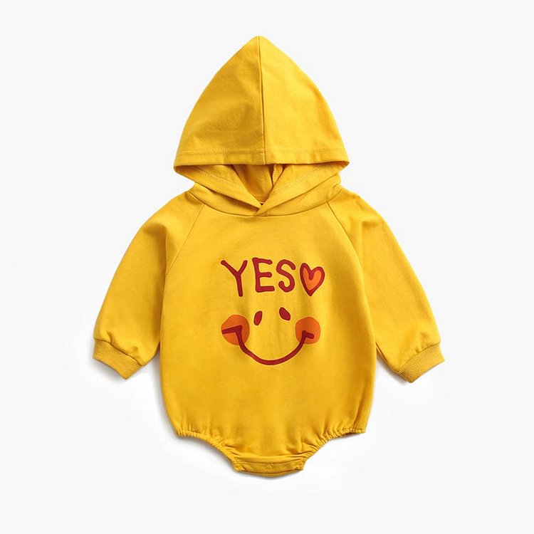 Smile Emoji Hooded Bodysuit