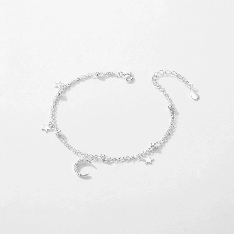 925 Sterling Silver Cable Chain Bracelets IG Style Minimalist Classic Style