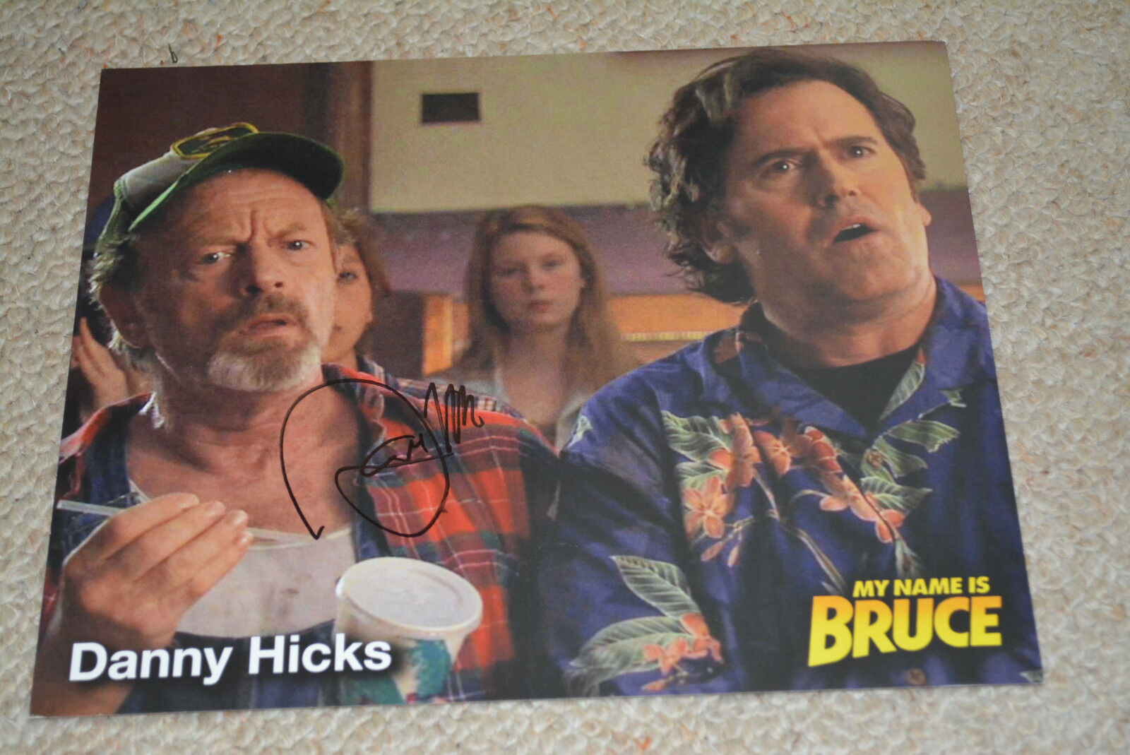 DAN HICKS / DANNY HICKS signed autograph 8x10 20x25cm In Person MY NAME IS BRUCE