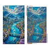 (US Only)5D DIY Full Round Drill Diamond Painting River Town Kit Home Decor Art 40x70cm